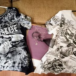 USMC LADIES SIZE LARGE TOPS NEW WITH TAGS SILVER NECKLAS USMC RING