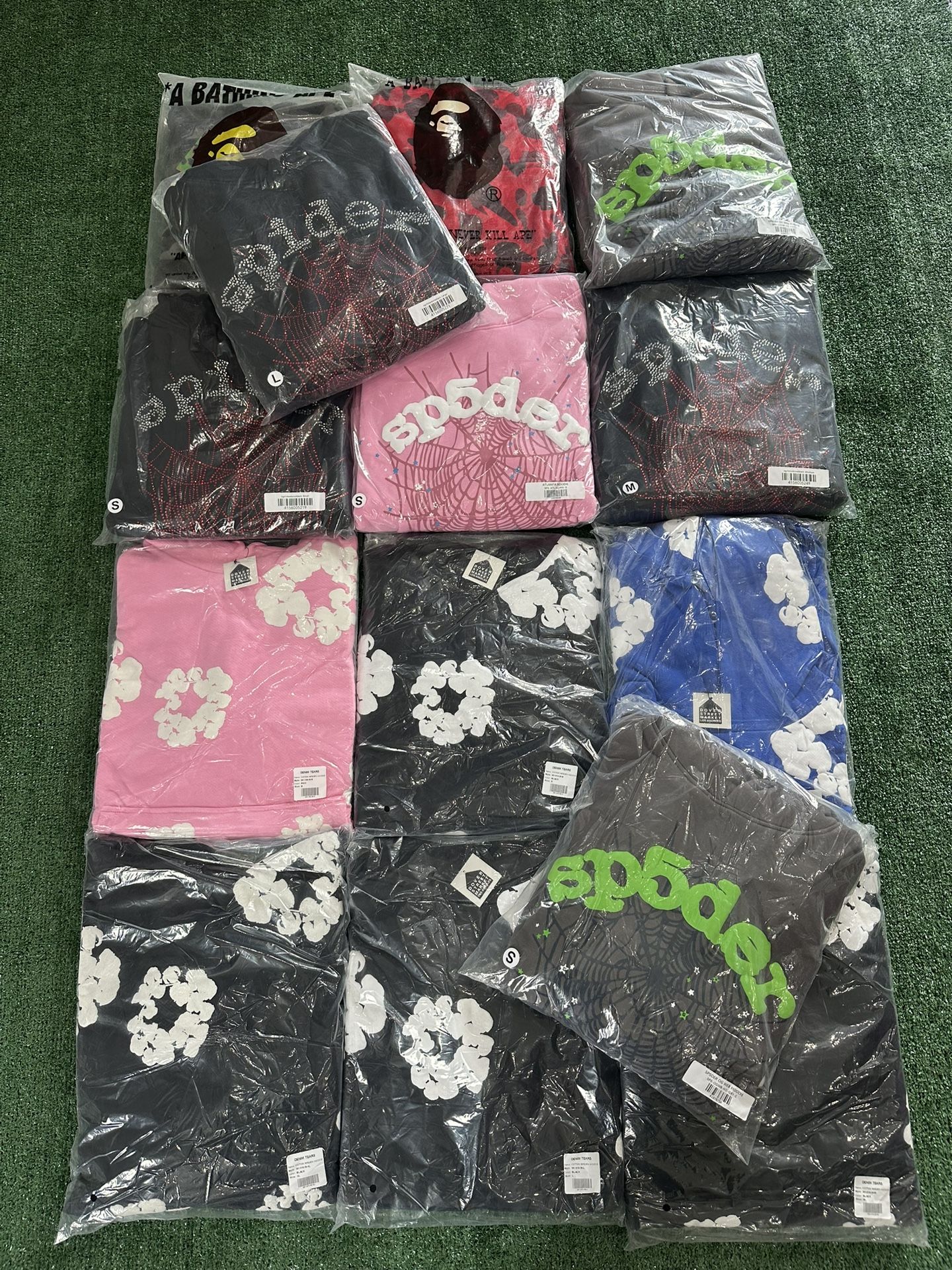 Sp5der Spider Spyder Denim Tears Hoodie Hooded Sweater Size Small Medium Large XL Web Star Og Pink Punk V2 555 Angel Sweatshirt Hood