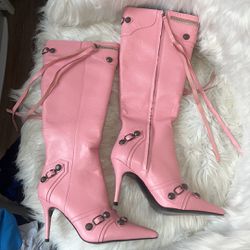 Pink Heeled Boot EU 37