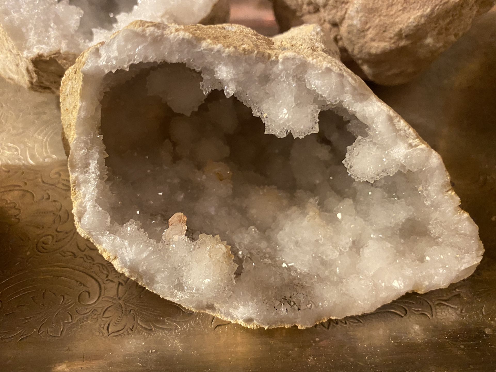 Natural White Crystal Geodes