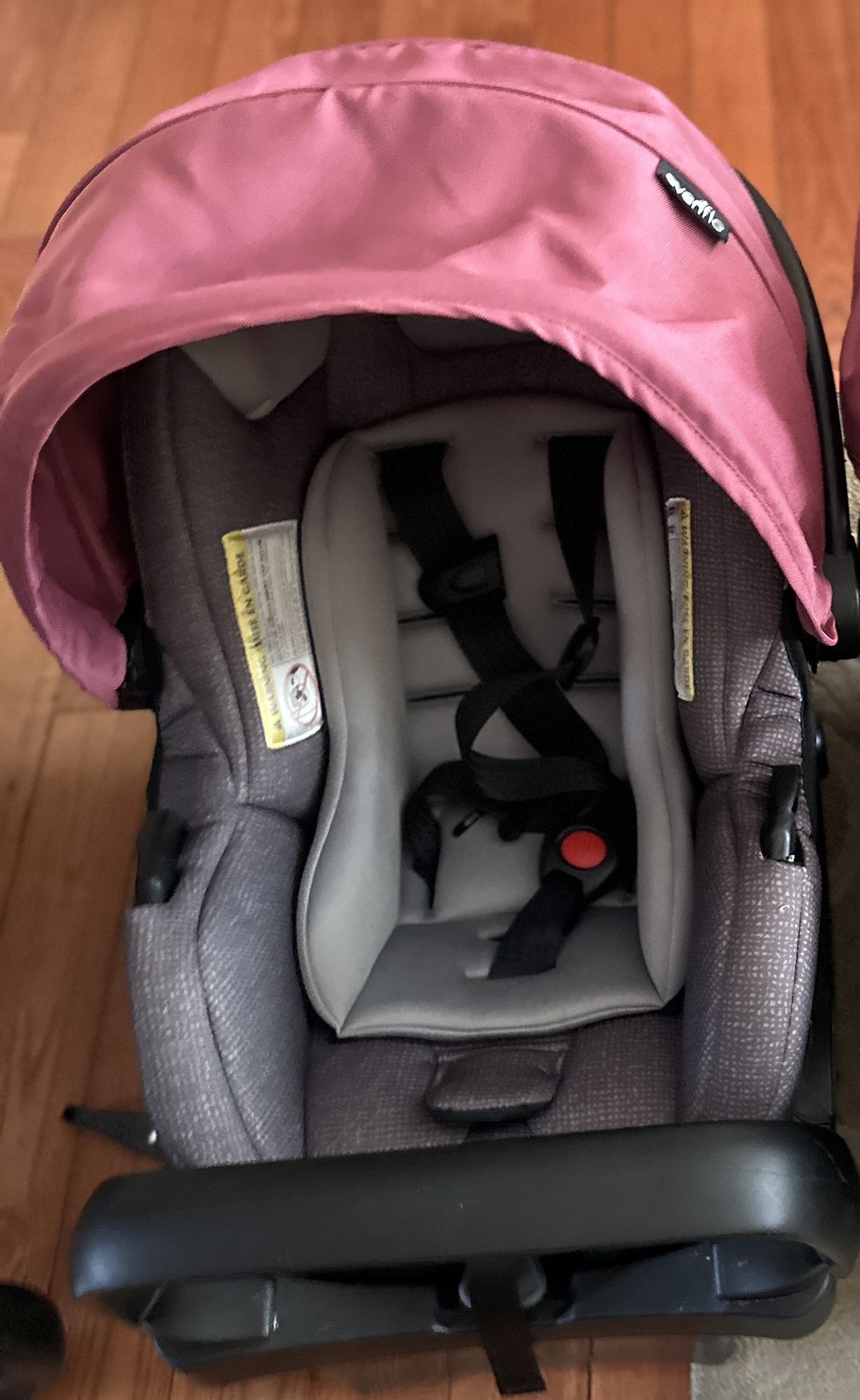 Evenflo LiteMax Infant Car Seat (Dusty Rose Pink)