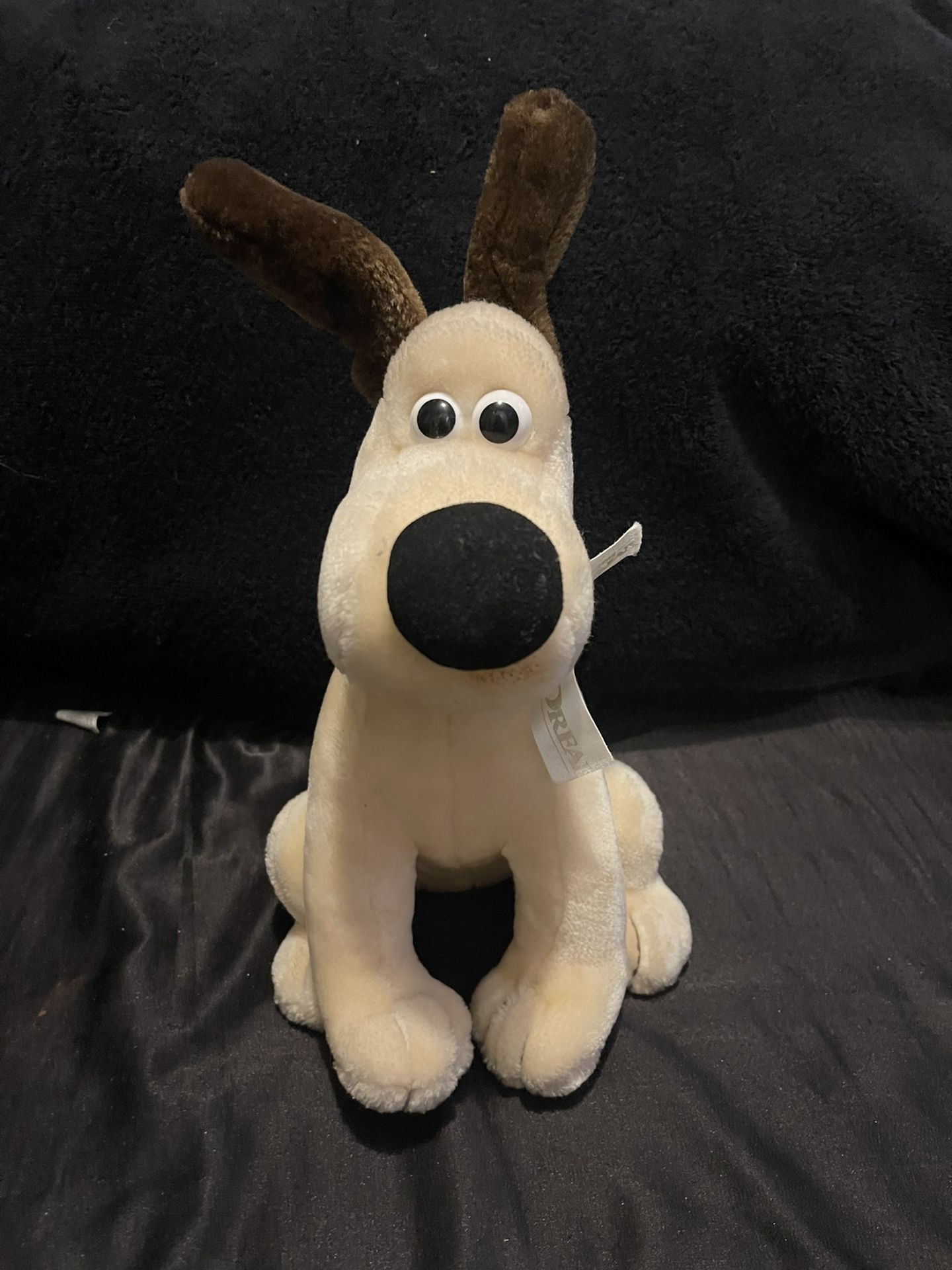 Vtg 1989 Aardman 10" Wallace Gromit Dog Plush Doll Retro Kids TV Show Toy BBC