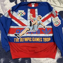 Vintage Adidas Olympic Sweatshirt Medium 