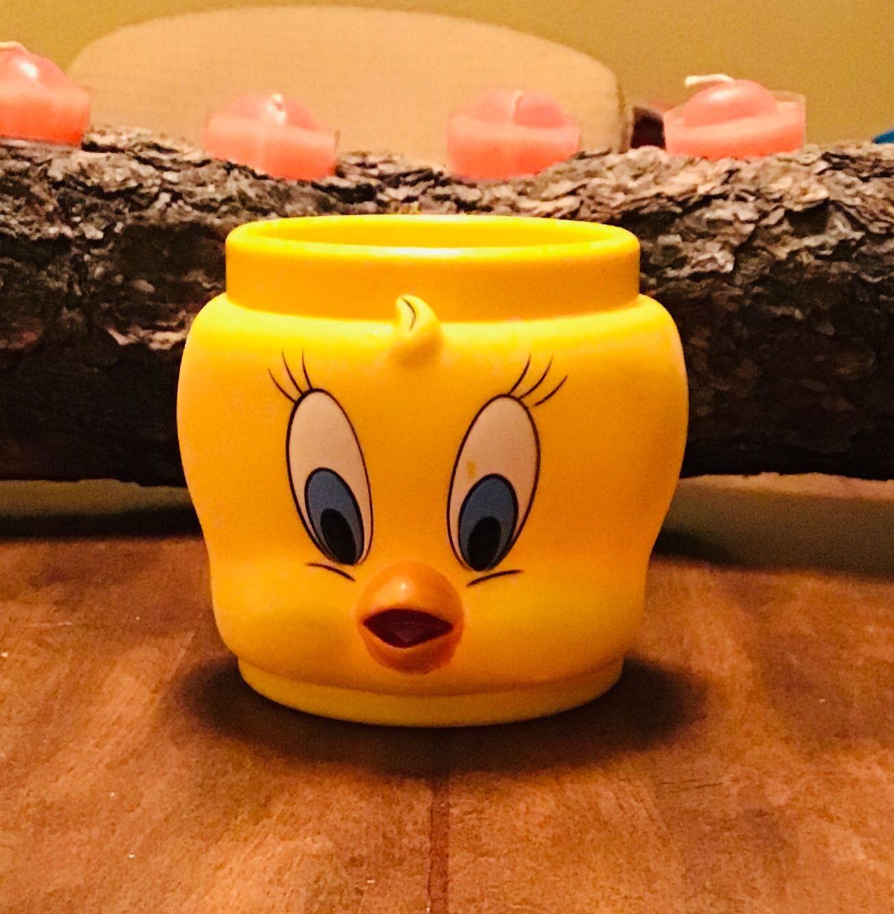 1992 Promotional Tweety Bird Looney Tunes Plastic Mug