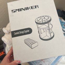brand new clear spinning makeup organizer 