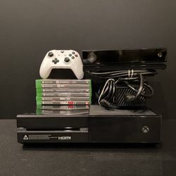 Microsoft Xbox One Black Console Bundle 500GB Model 1540 Games Controller Kinect