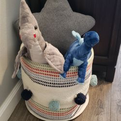 Toy Storage Basket/ Kids Room Decor