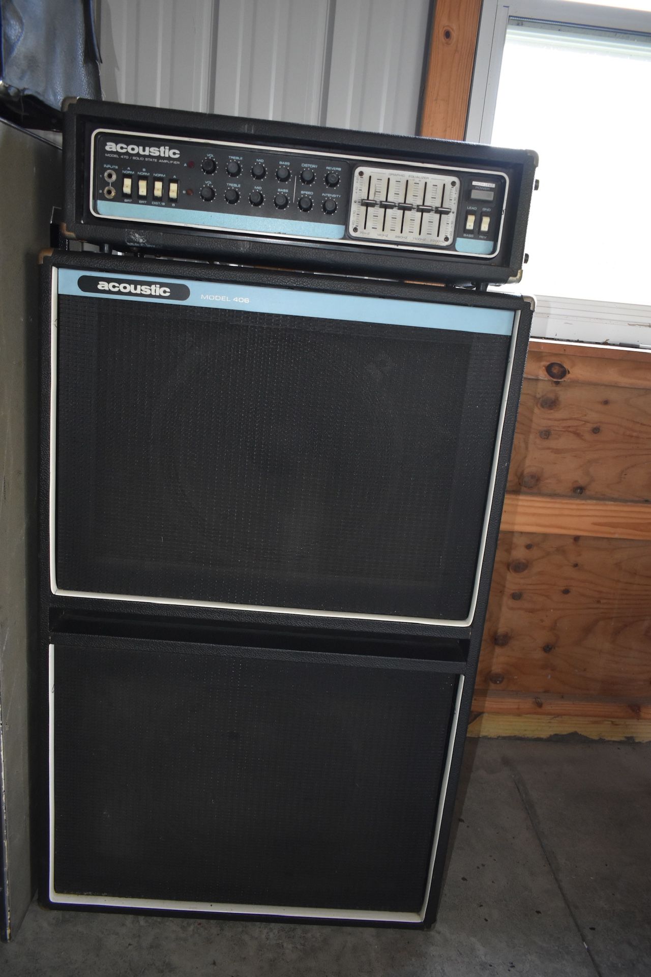 Acoustic Amp Head And Acoustic 406Cabinet