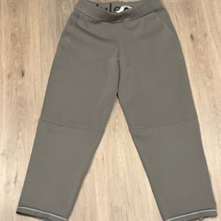 Lululemon Relaxed-Fit High-Rise Knit Cropped Pants 24” M Nomad Green