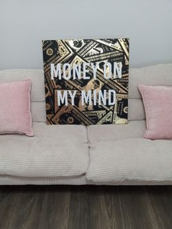 Money On My Mind 24x24 Canvas