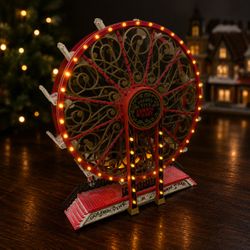 Vintage Dept 56 Golden Vine Ferris Wheel Retired Carnival Series