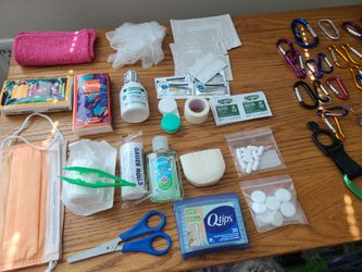 Safety First Aid Kit, loaded. Car. Home.  Kids. Camping and Hiking