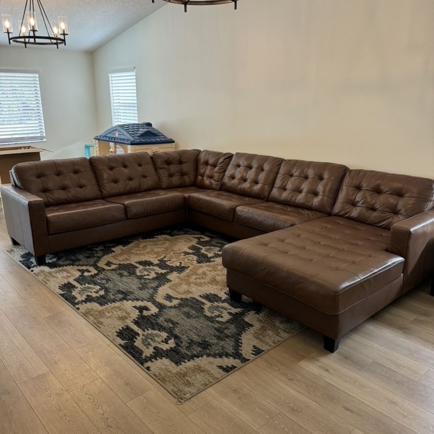 Leather Sectional Sofa Couch