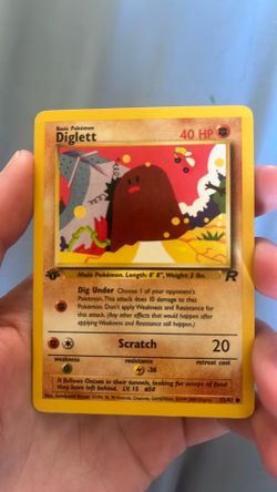 1995 diglett non holo first edition team rocket card