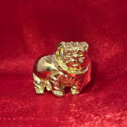 10k Gold Bulldog Ring 
