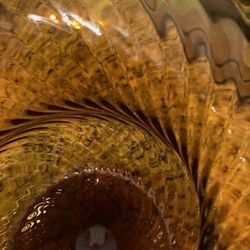 Vase Glass Amber 
