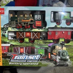  Train Set Continental Express Battery Operated 