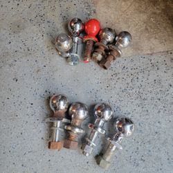 5 Trailer Balls Inch And 7/8 And 4 Ball 2 In. Must Buy All