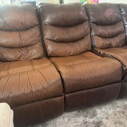 Leather Couch 