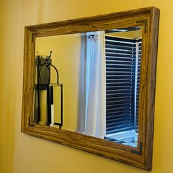 Wood Wall Mirror