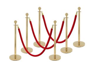 NEW (6) Gold Stanchion Post for Sale NOT rent.