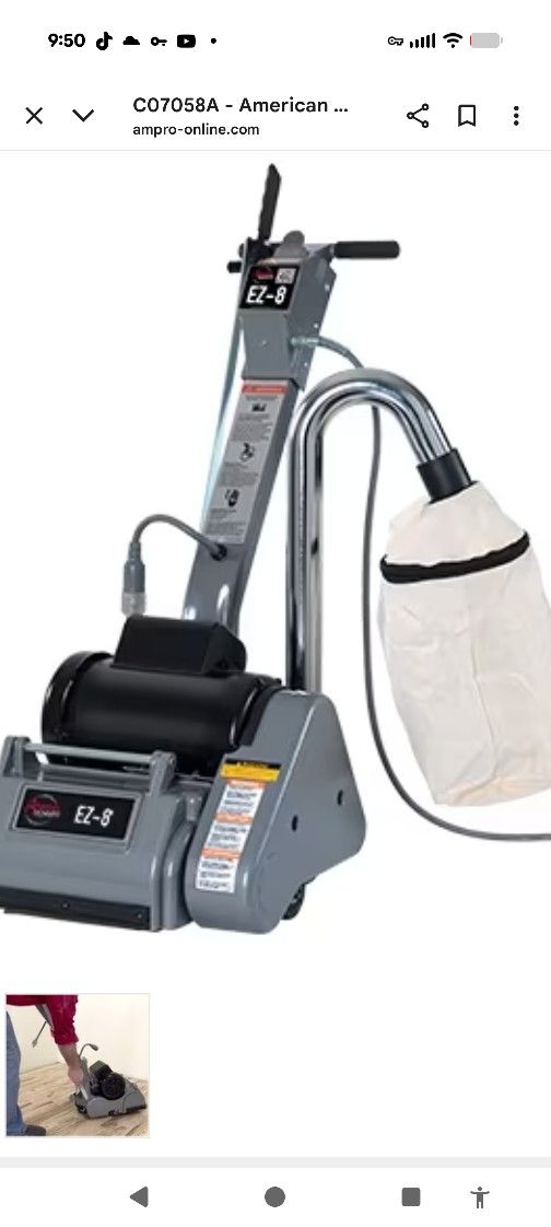 American Sanders Ez-8 Floor Drum Sander