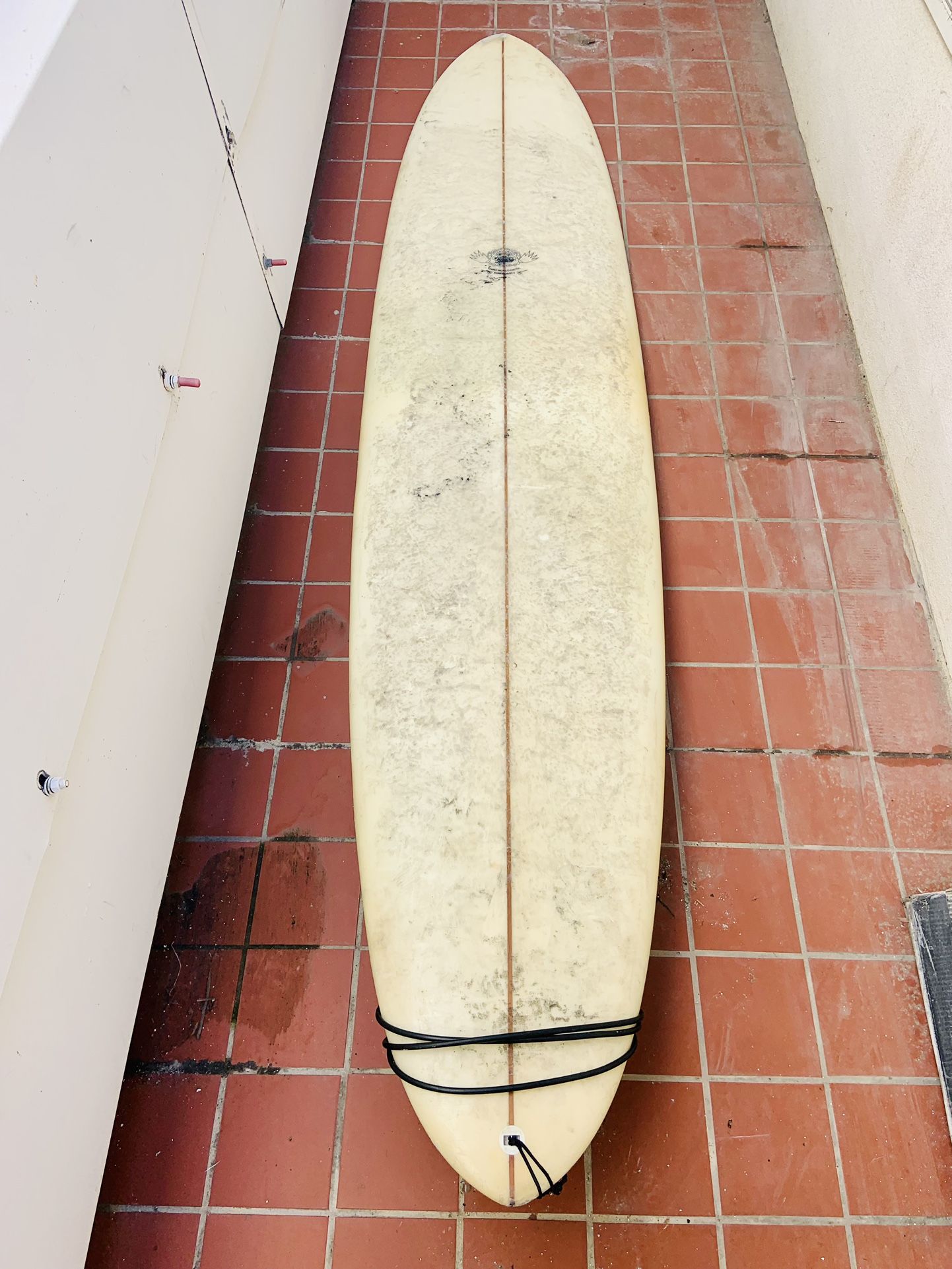 Larry Mabile single fin 8’ Board w/ 8’ FCS Leash