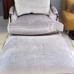 Accent Chair And Ottoman 