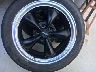 Mustang rim can also bolt up to challenger charger. Only 2. Have about 30% tire life left