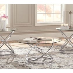 Ashley Furniture Coffee Table & 2 End Tables