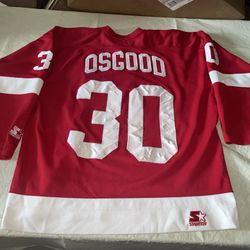 Chris Osgood Detroit Red Wings starter NHL Jersey Mens Xl Clean Sewn Vintage