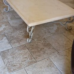 Living Room Table 100% Iron Base And Marble Top