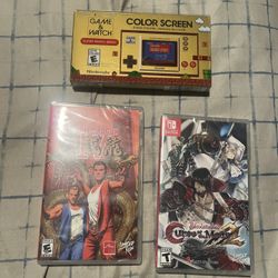 New Double Dragon 4 & BloodStained: Curse of the Moon for Switch. Super Mario Game & Watch Bundle