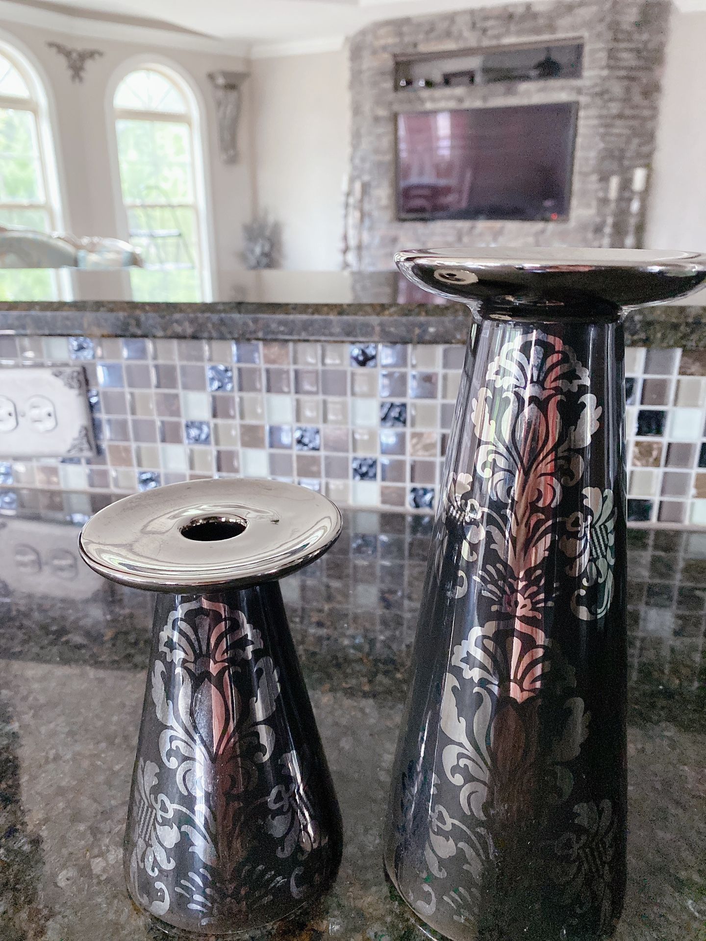 Two candle holder
