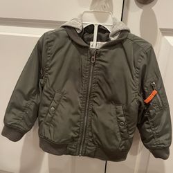 H&M Boys Bomber Jacket (1,5-2 Y) With Removable Hoodie