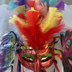 Masquerade, French and Famous party, Mardi Gras 2024 masks 15count