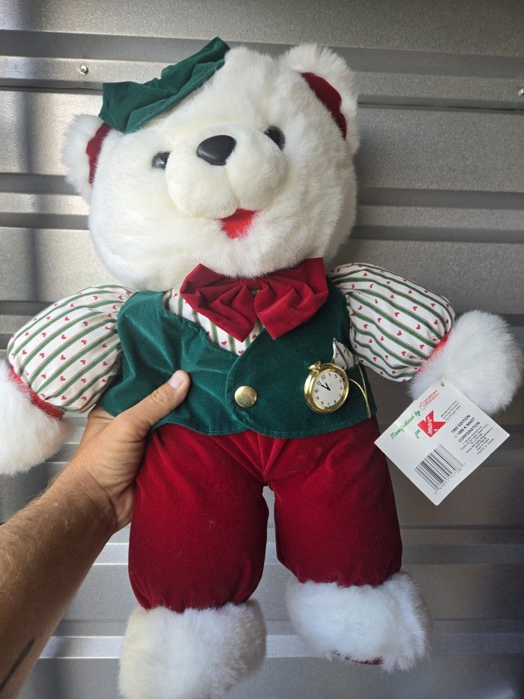 Vintage Kmart Teddy Bear Plush New With Tags 1992