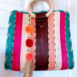 Mexican Straw Bag 