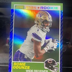 Romeo Odunze Rookie Card 12/35