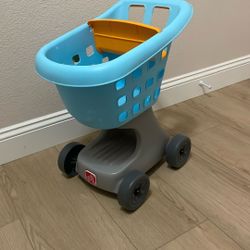 Step2 Child Size Grocery Shopping Cart With Doll Carrier Toy Push Toy Excellent Condition