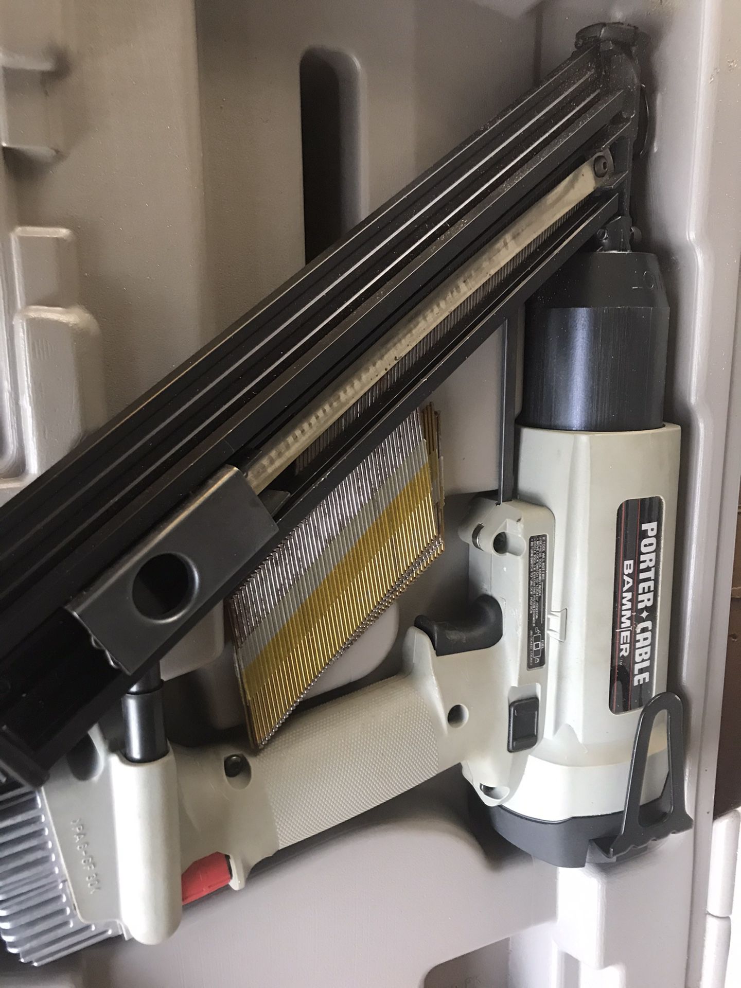 Large HD nail gun with case used very little like new