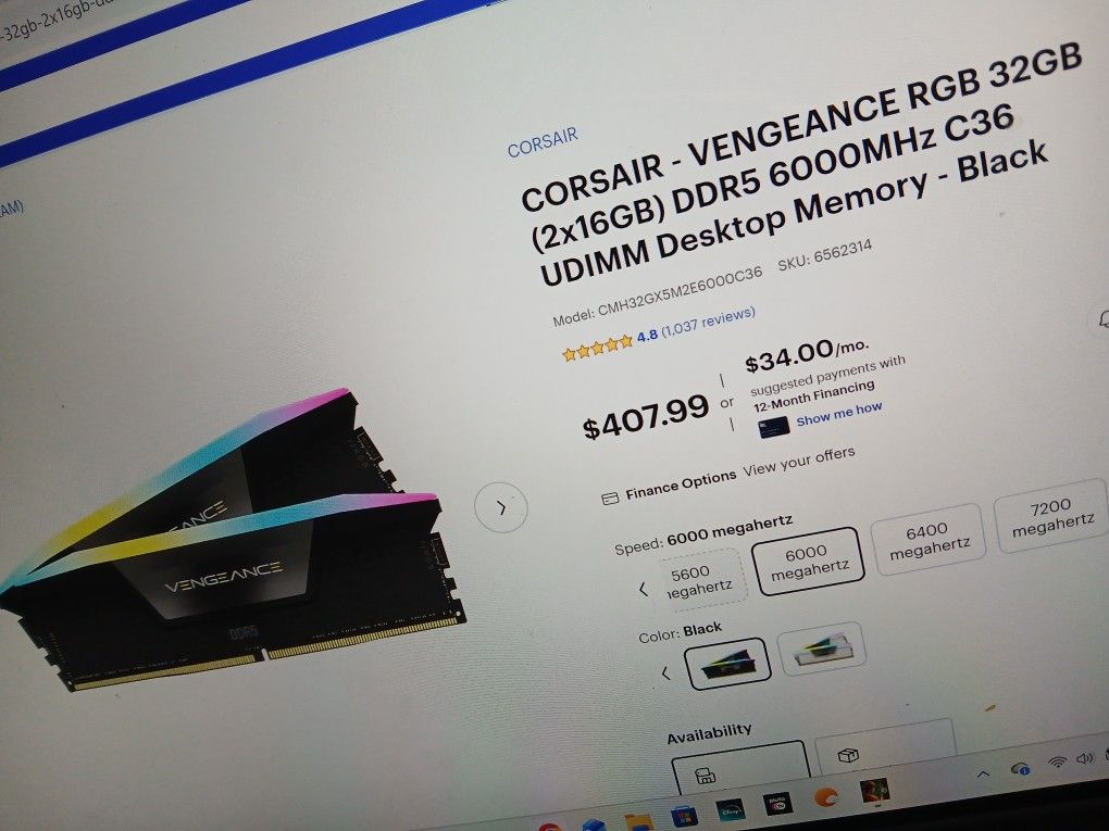 Corsair Vengeance 32GB DDR5 Desktop Memory