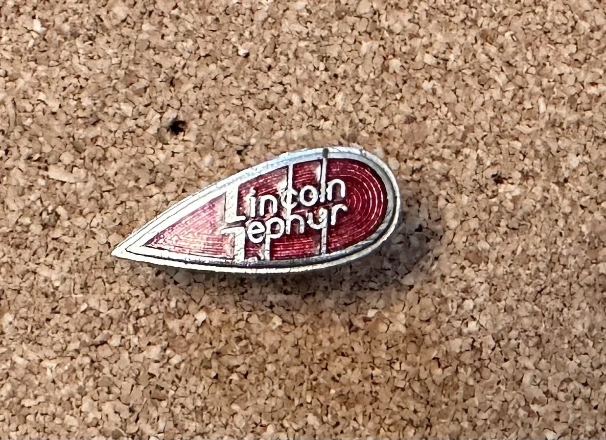Vintage LINCOLN ZEPHYR PIN - hat pin , lapel pin , tie tac