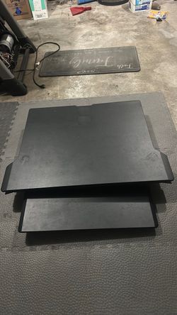 Black Sit-Stand Desk Riser with Keyboard Tray