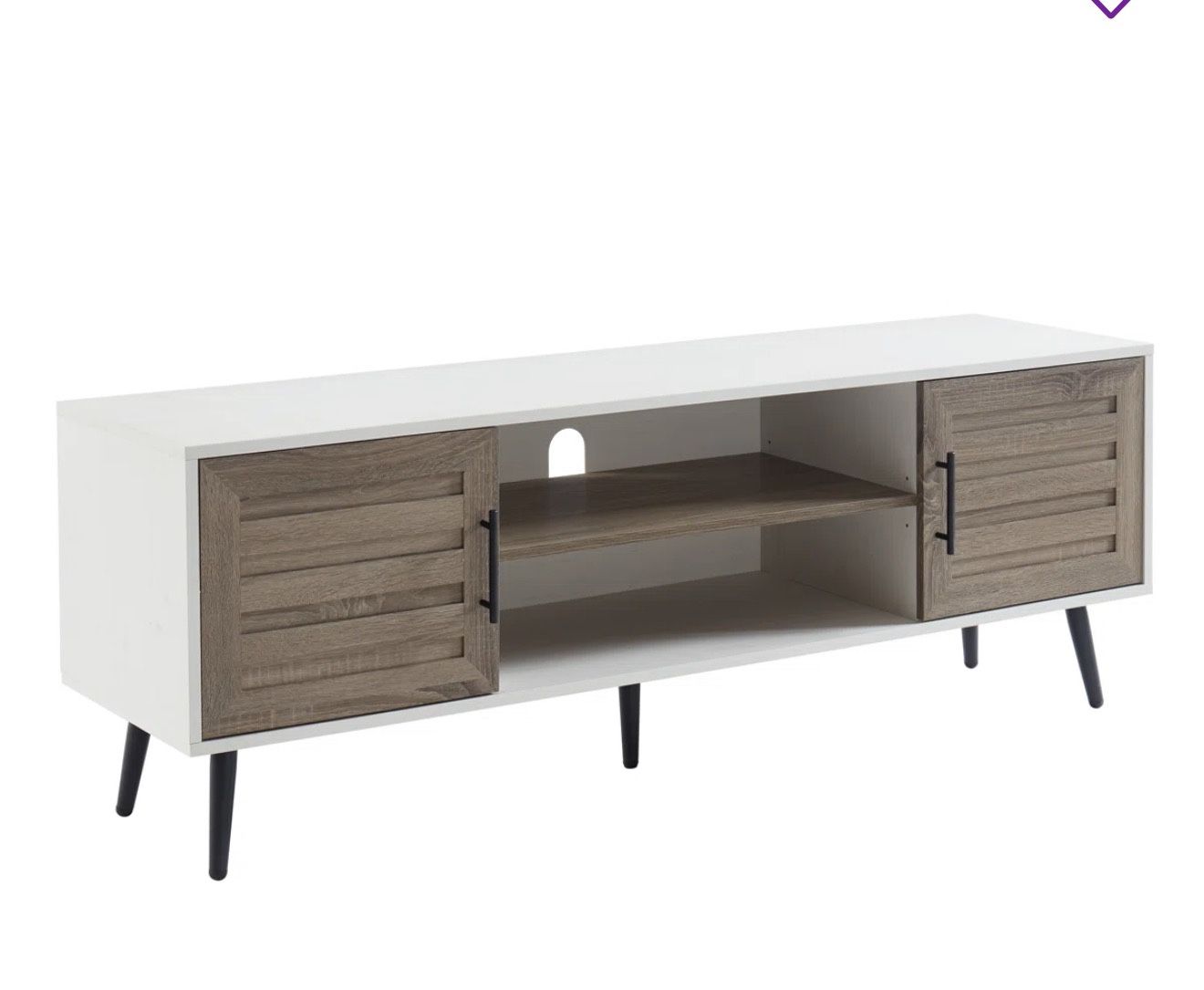 White Walnut TV Stand – Excellent Condition