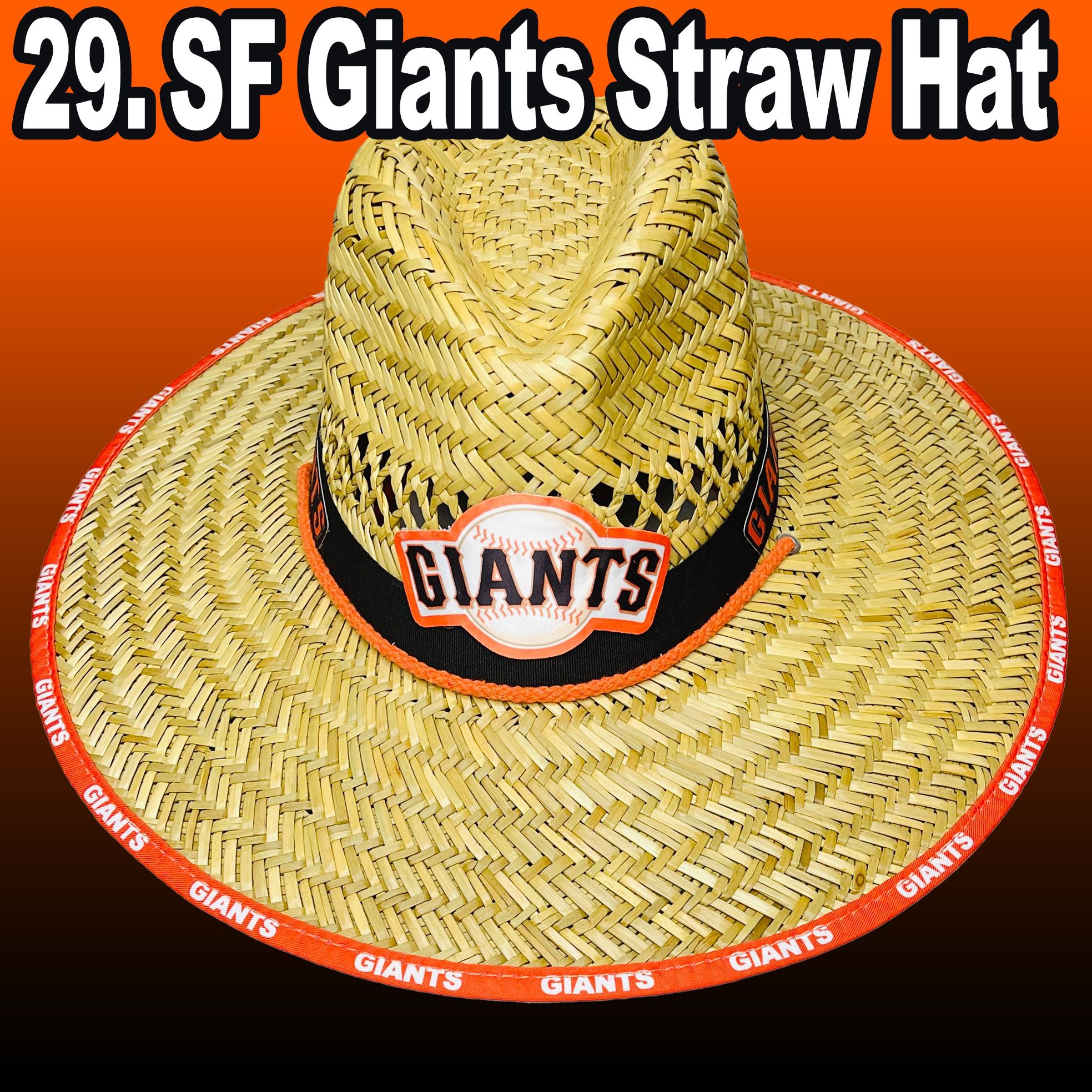 San Francisco Giants Straw hats great gift order now (I also have other  Teams) for Sale in Turlock, CA - OfferUp