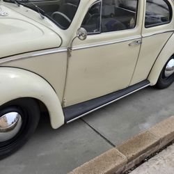 Chrome Smooth VW Bug Bus Wide 5 Hubcaps 