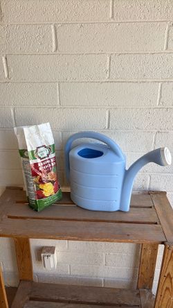 Rose food + 2 gal watering can