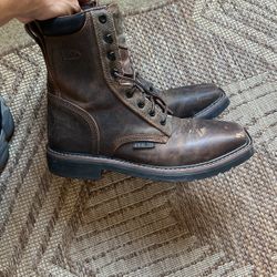 Justin Steel Toe Boots  Sz 9.5