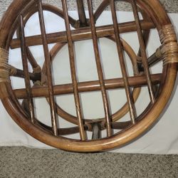 Rattan Ottoman $30